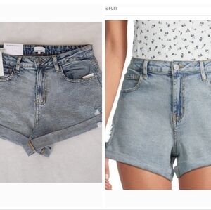 New WeWoreWhat Rolled Shorty Size 25